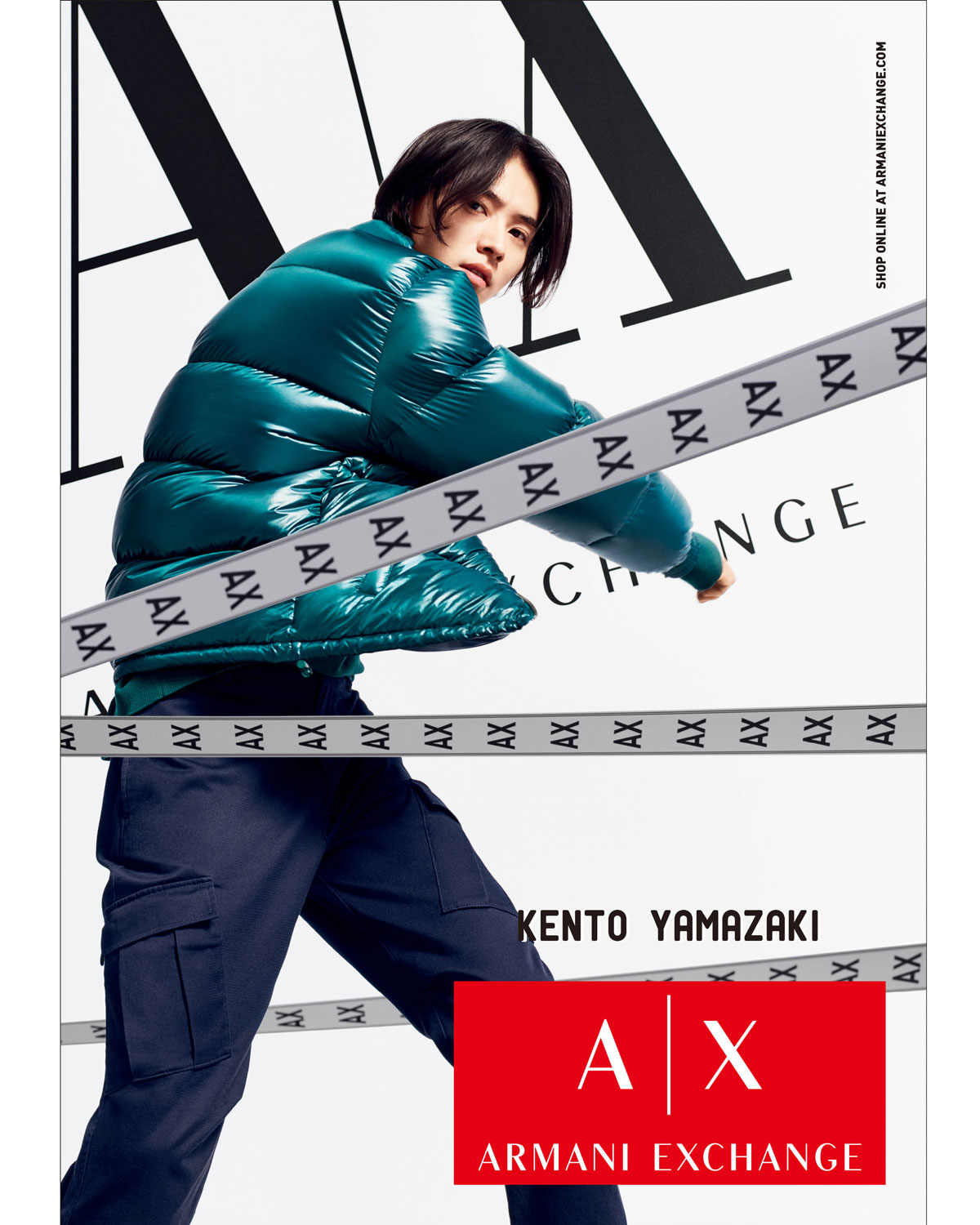 山﨑賢人がA|X アルマーニ エクスチェンジの日本人初となる