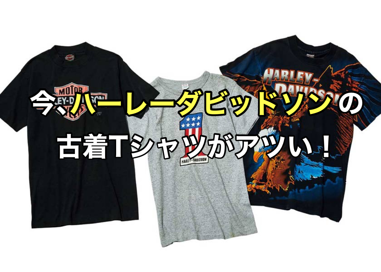 今、ハーレーダビッドソンの古着Tシャツがアツい