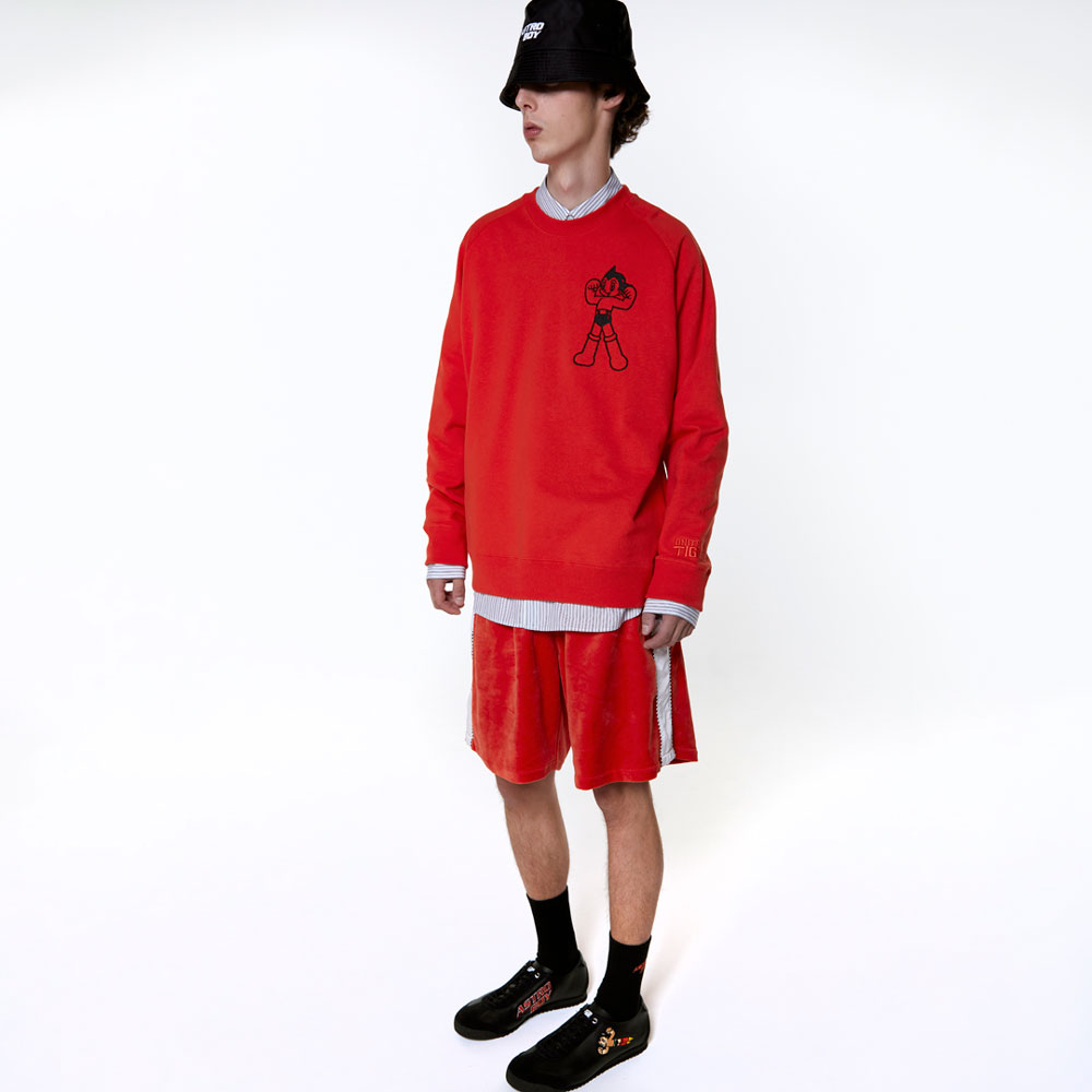 【値引】オニツカタイガー ASTRO BOY アトム　スウェット　ショッパー付き Onitsuka Tiger x『鉄腕アトム』 新たにタイガーイエローの