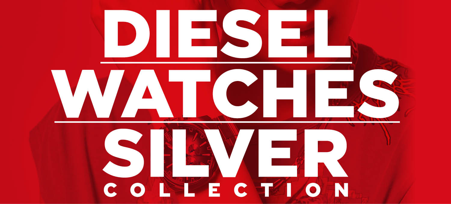 やっぱ僕らは〈ディーゼルウォッチ〉なんだよね！DIESELの攻め系シルバーウオッチ！