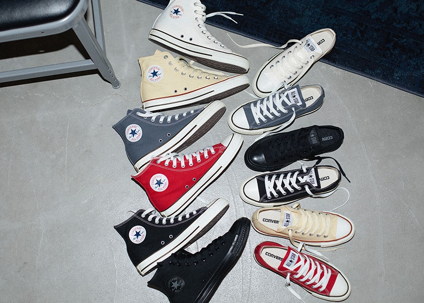 コンバースの名作「オールスター」に新カラー・ナチュラルホワイトとブラックモノクロームが追加！