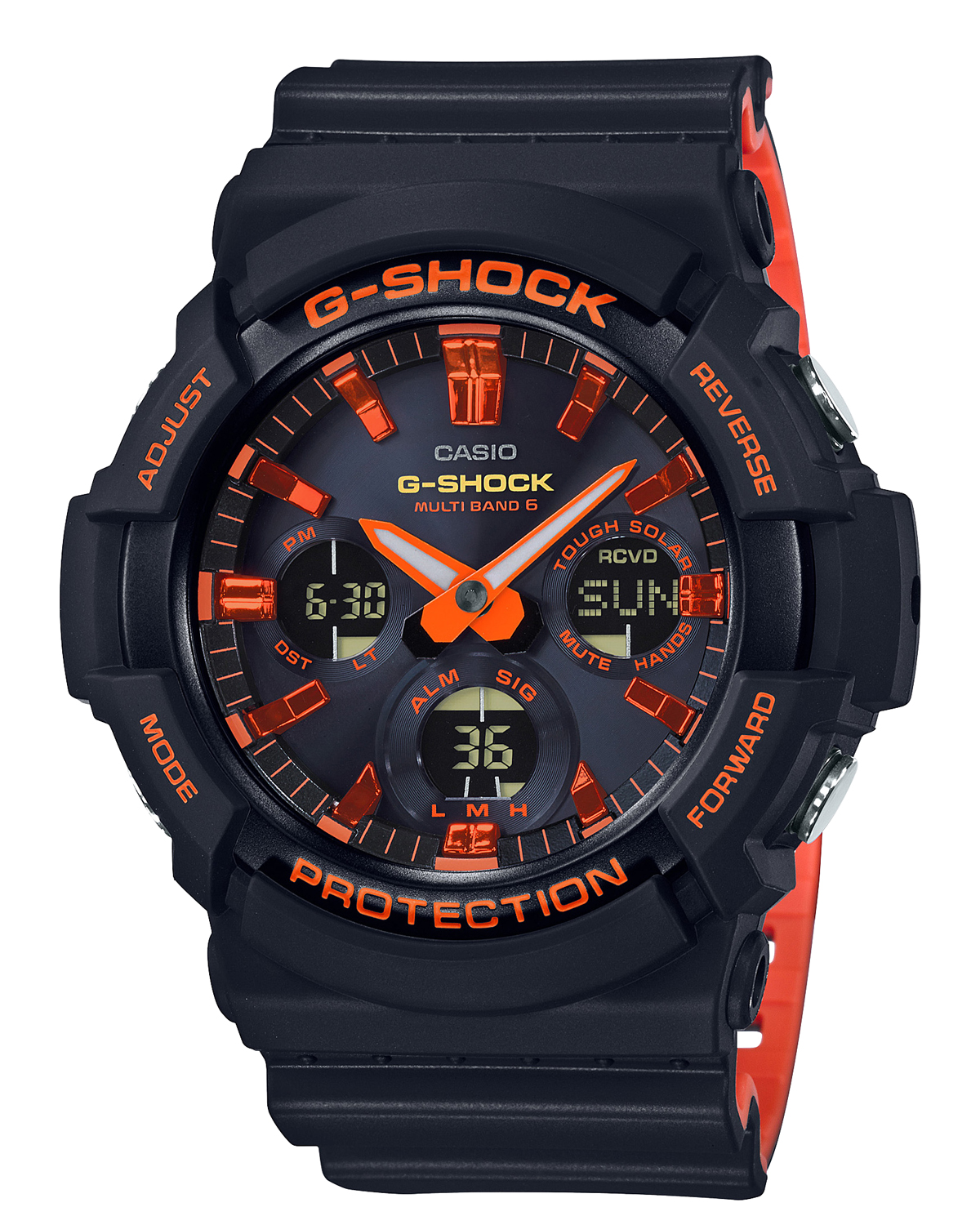 Casio G-SHOCK AWG-M100SBR-1A／オレンジカラー☆未使用 新しい ...