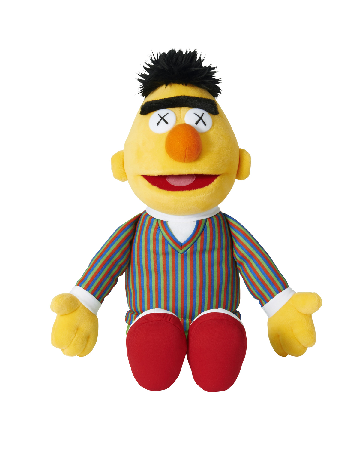 ユニクロカウズコラボ　エルモ バート アーニー ぬいぐるみセット ユニクロの「セサミストリート」×「KAWS」コラボぬいぐるみが