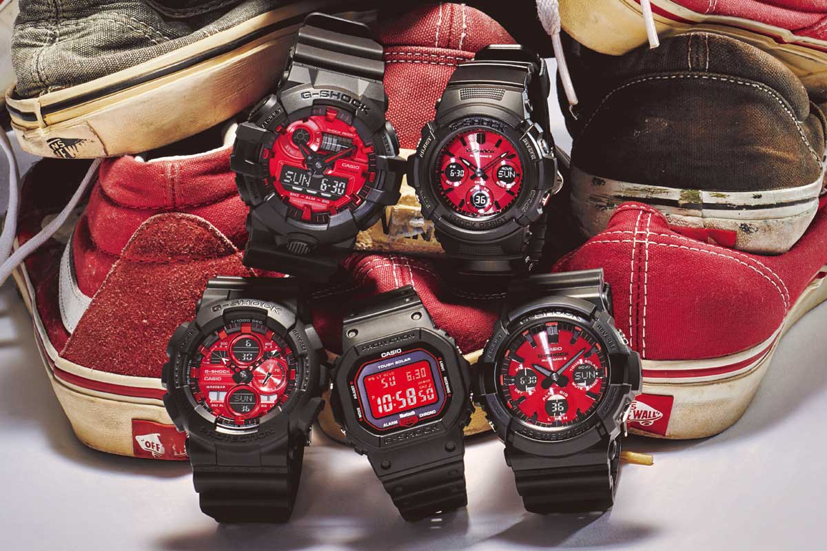 CASIO カシオ Gショック GW-B5600 黒 レッド 赤文字盤 - 腕時計(デジタル)