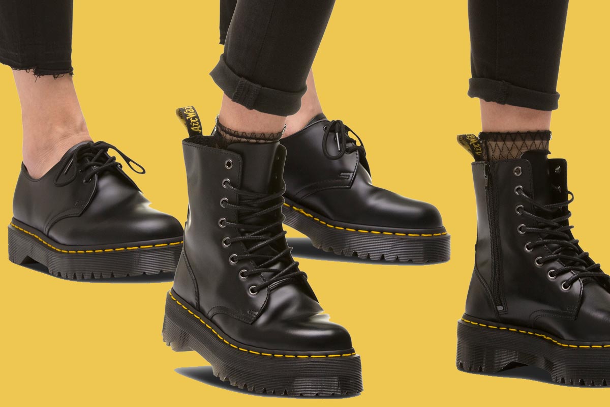 12460円絶賛商品 2022年最新入荷 Dr.Martens JADON UK4 黒 厚底 8