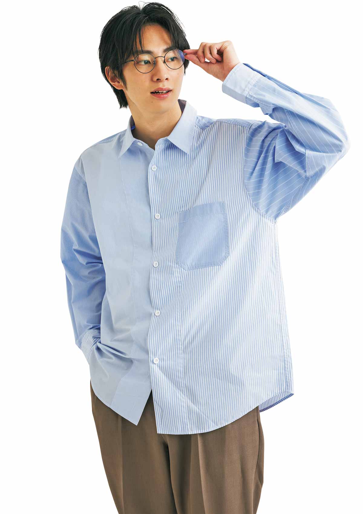清潔感男子】2022年春は青ストライプシャツを主役に！ | ファッション