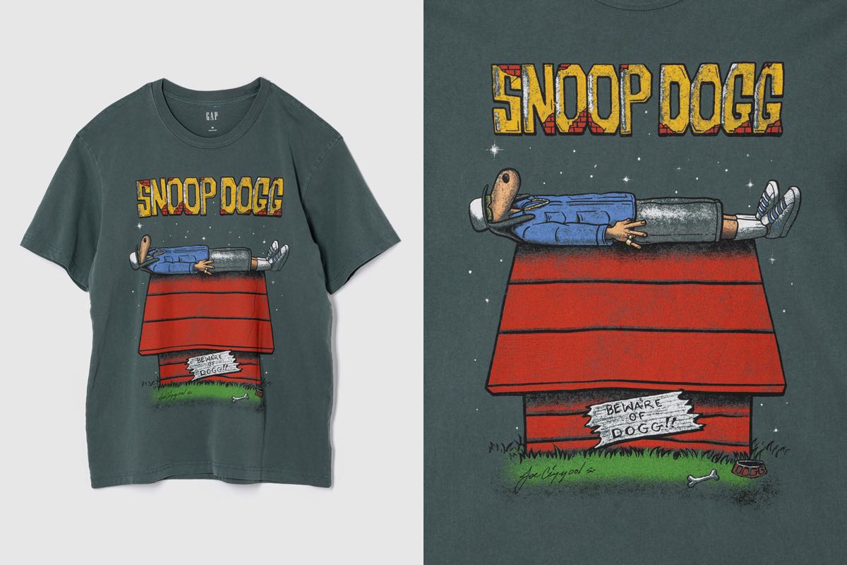 GAP スヌーピー スヌープ・ドッグ Tシャツ S スヌープドッグバスケ