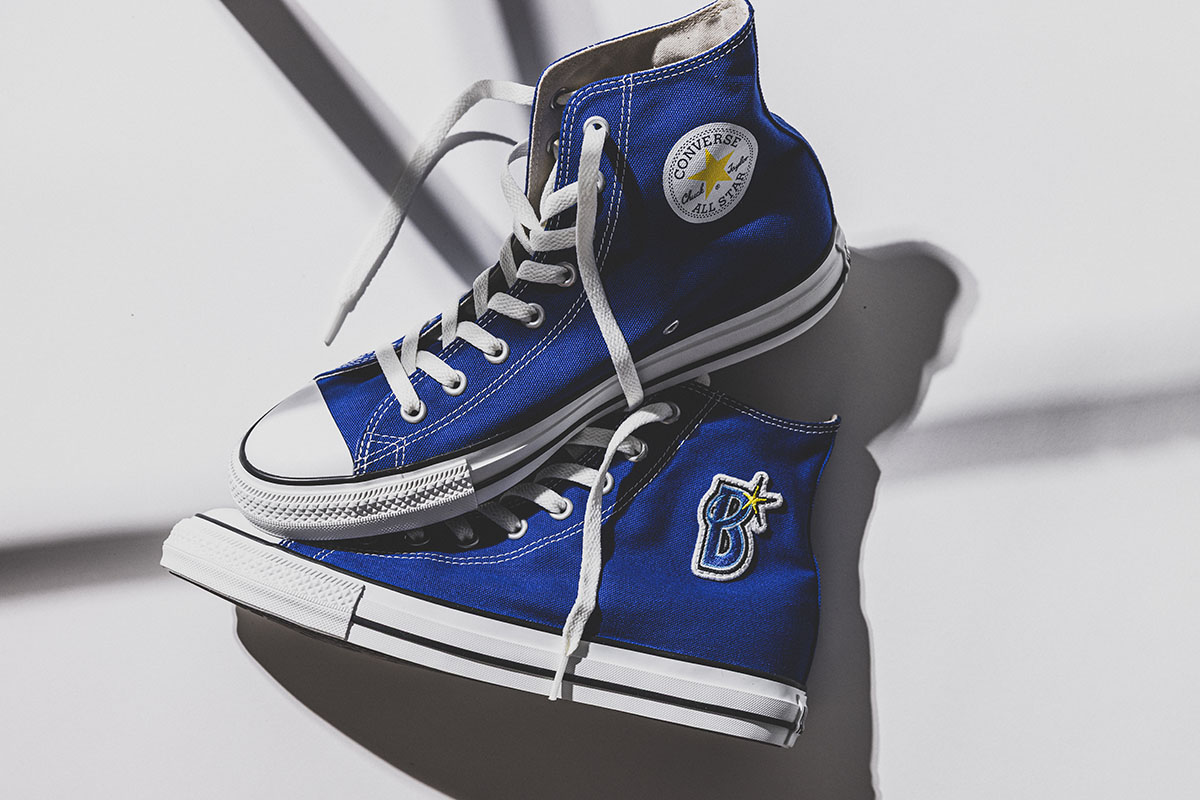 横浜DeNAベイスターズ✖️Converse All Star Bロゴ 26㎝ 横浜DeNAベイスターズ×コンバース】ベイスターズブルーが光るALL STAR