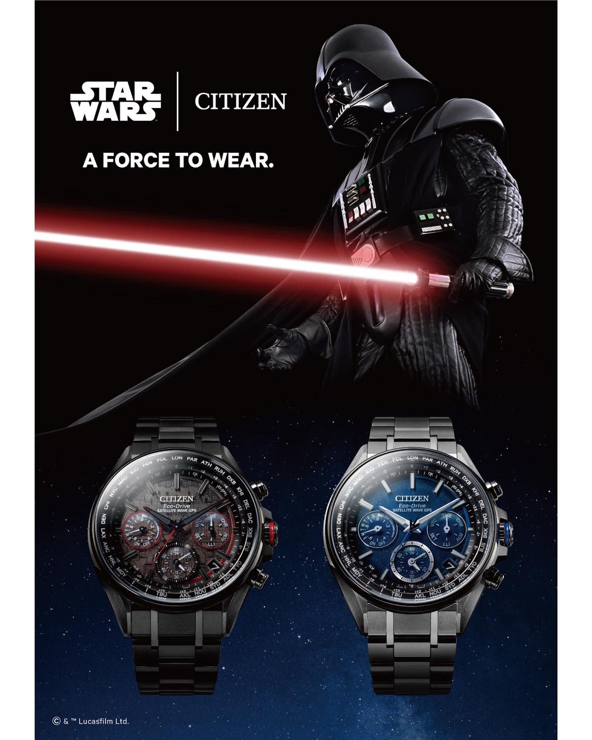 シチズンから スター ウォーズ の世界を表現した限定腕時計が発売 時計 Fineboys Online