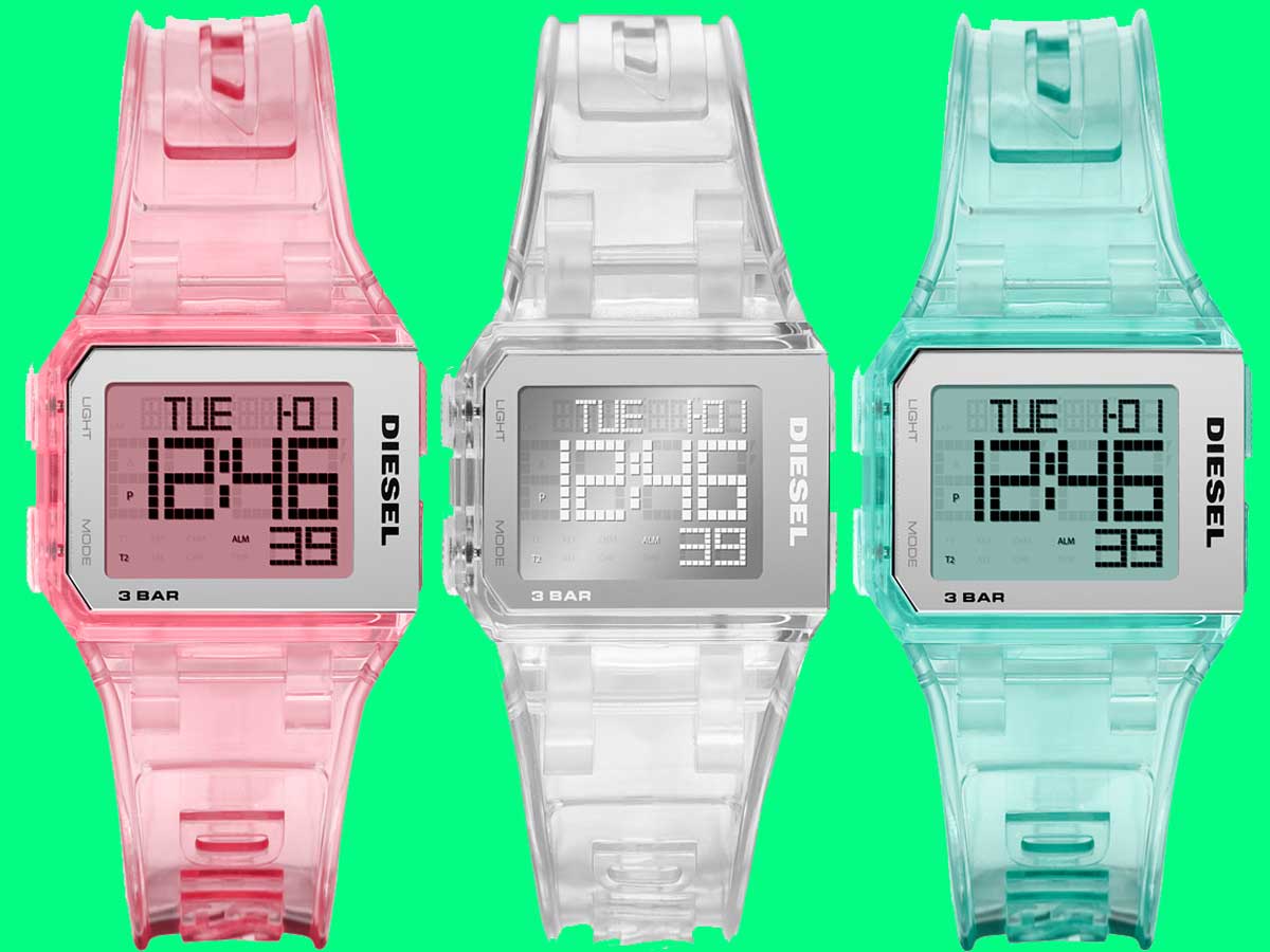 diesel 腕時計 新品 クリア - 腕時計(デジタル)