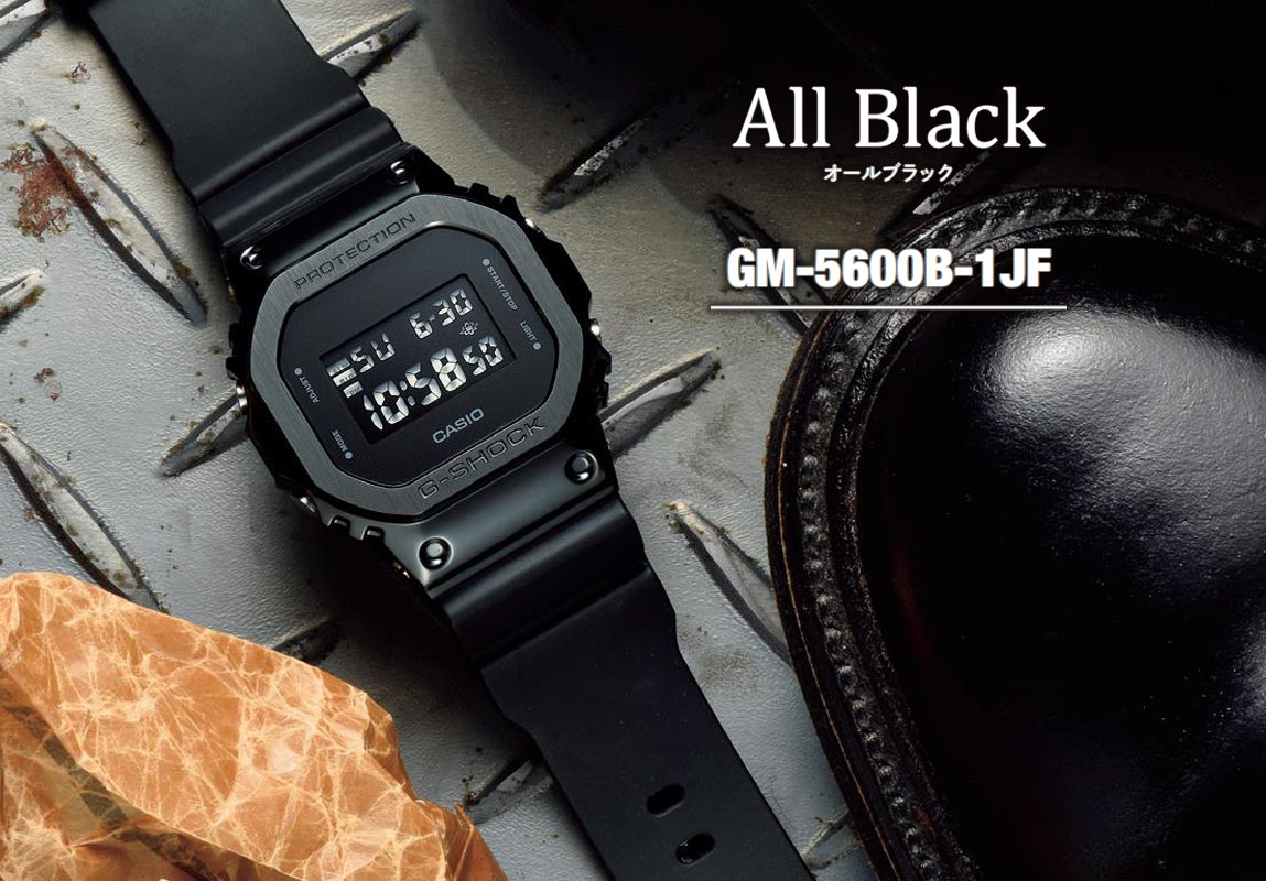 G-SHOCK〉の新作“GM-5600”は絶妙の甘辛バランスメタルフェイスの硬質感
