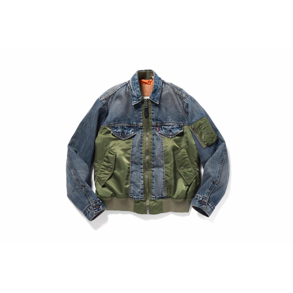 Levi's MA-1 HYBRID トラッカージャケット Sサイズ39sのLevi